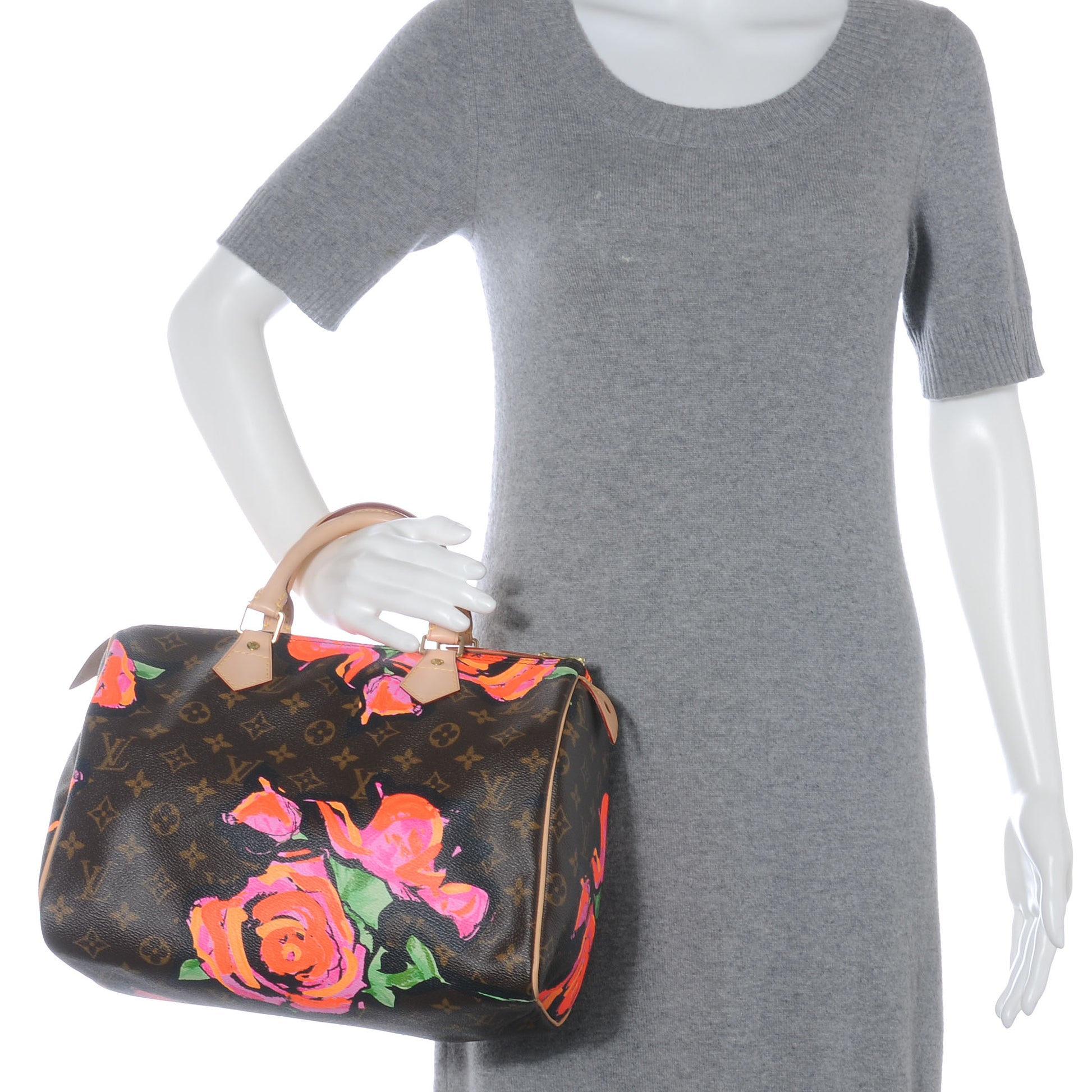 Louis Vuitton Monogram Roses Speedy 30 2 of 7