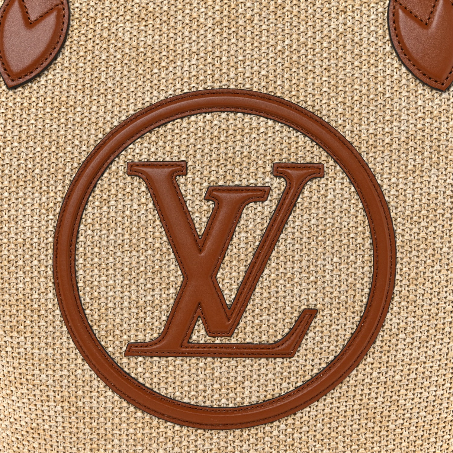 Louis Vuitton Raffia Saint Jacques Tote Caramel 8 of 10