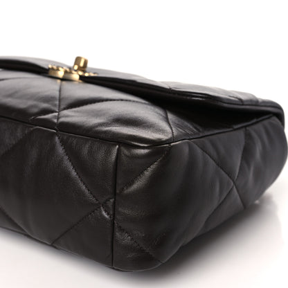 Chanel Lambskin Quilted Large Chanel 19 Flap Dark Brown 9 of 9