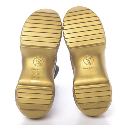 Louis Vuitton Stretch Textile Monogram LV Archlight Sneaker Boots 36 Black Gold 5 of 7