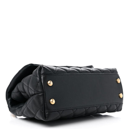 Chanel Caviar Quilted Mini Coco Handle Flap Black 4 of 9