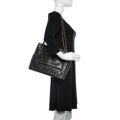 Chanel Lambskin Quilted Tote Black 2 of 18