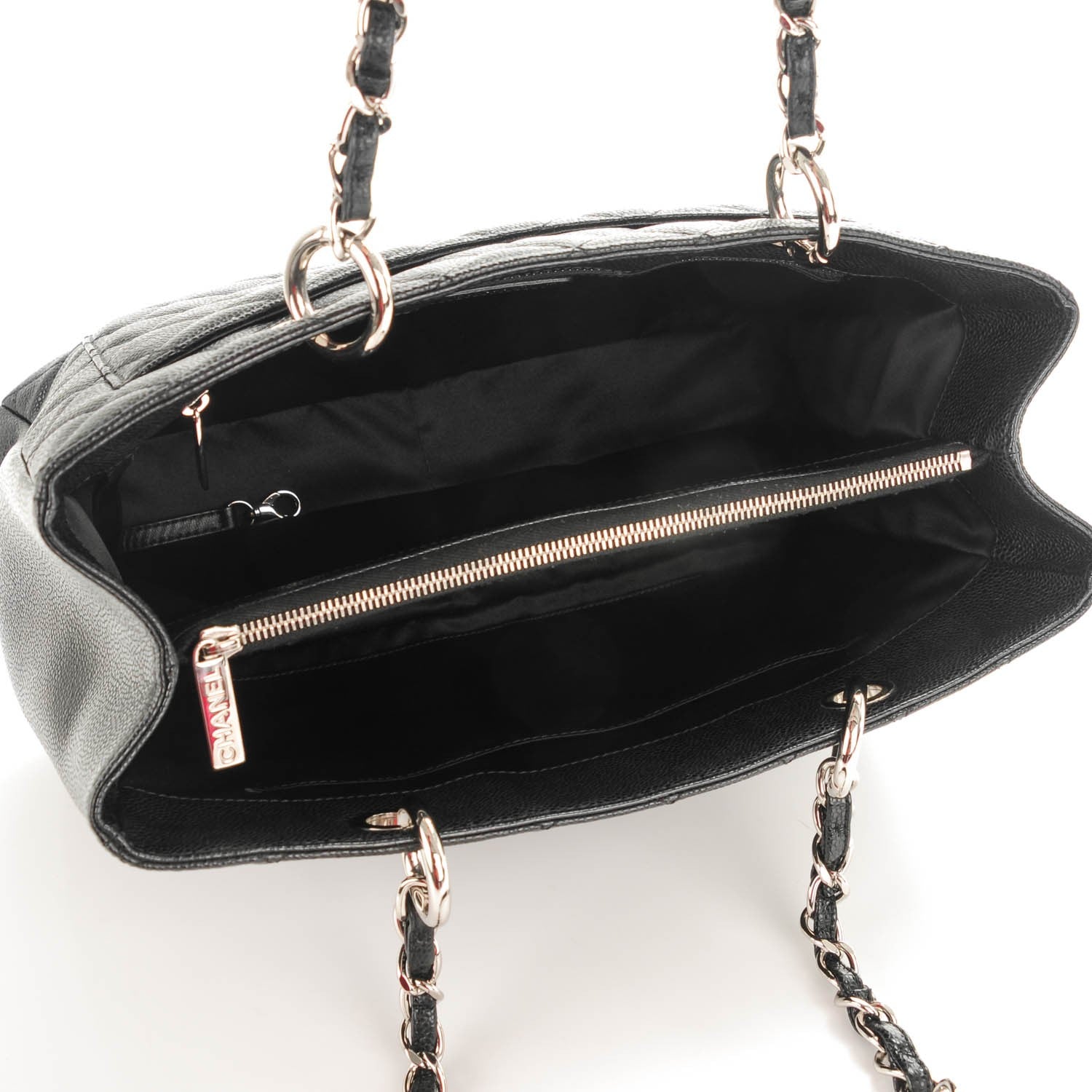 Chanel Caviar Quilted Grand Shopping Tote GST Black 5 of 8