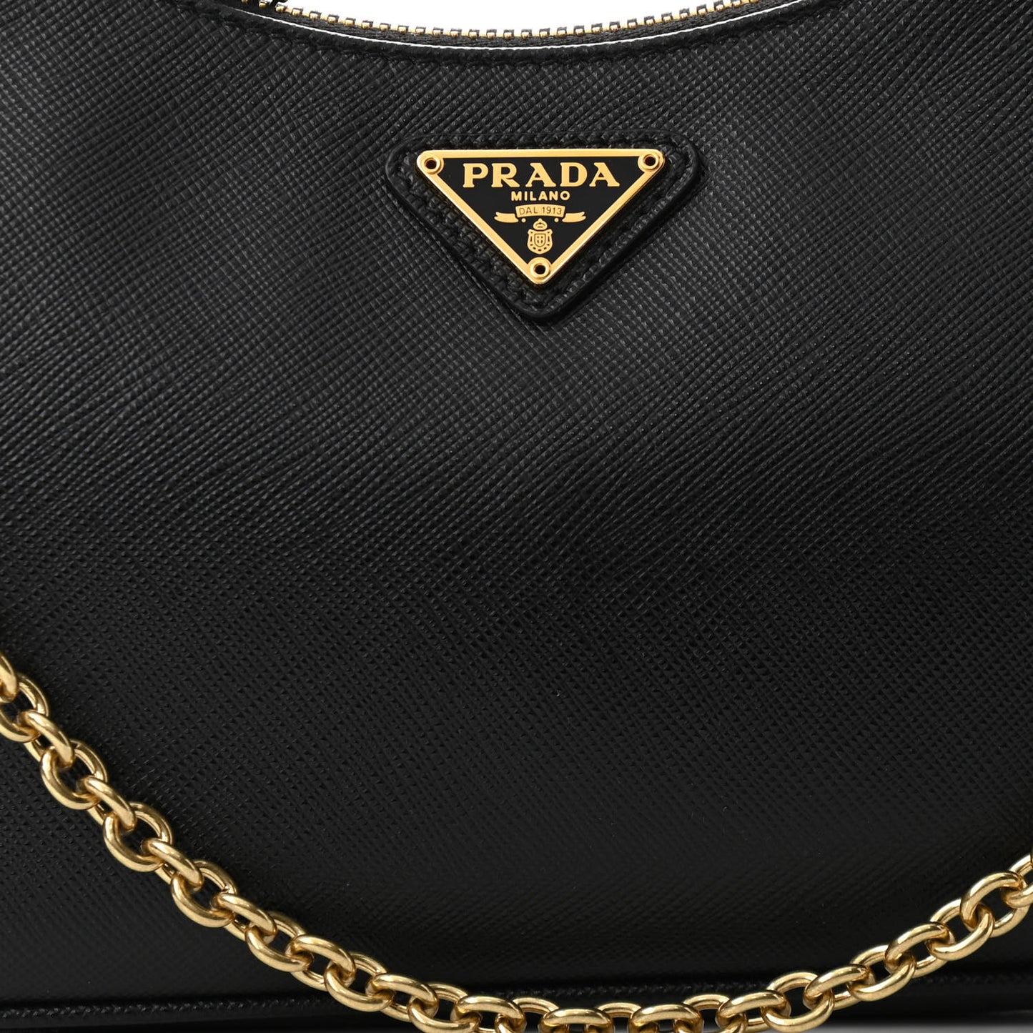 Saffiano Lux Re-Edition 2005 Shoulder Bag Black