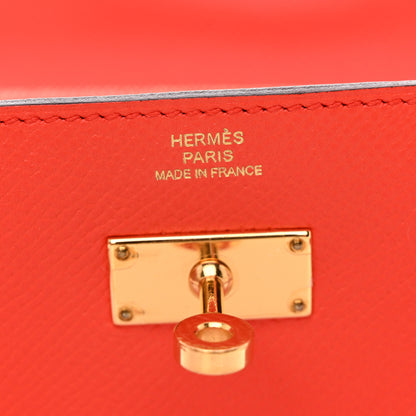 Hermes Epsom Kelly Longue Wallet Orange Poppy 6 of 8