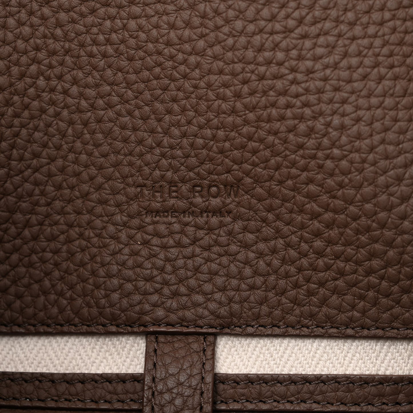 Matte Grained Calfskin Soft Margaux 15 Dark Mocha