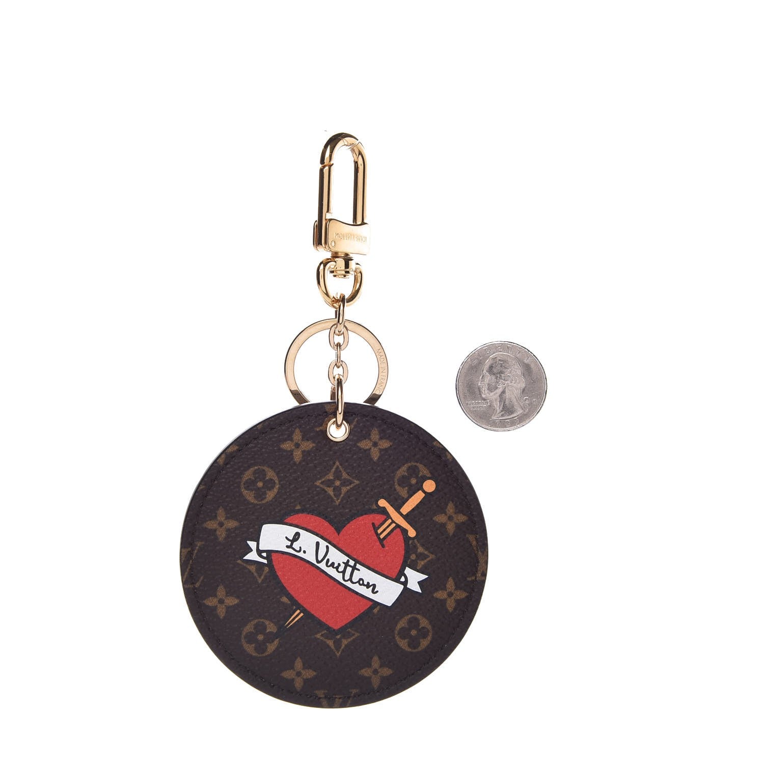 Louis Vuitton Monogram Stories Bag Charm Key Holder 2 of 3