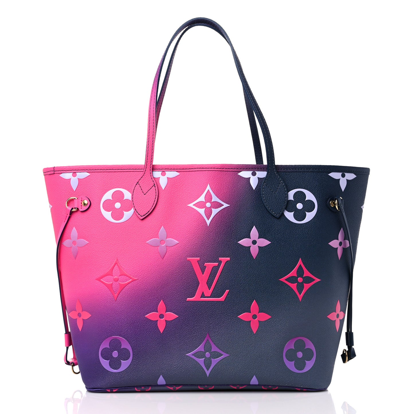 Monogram Giant Spring In The City Neverfull MM Midnight Fuchsia