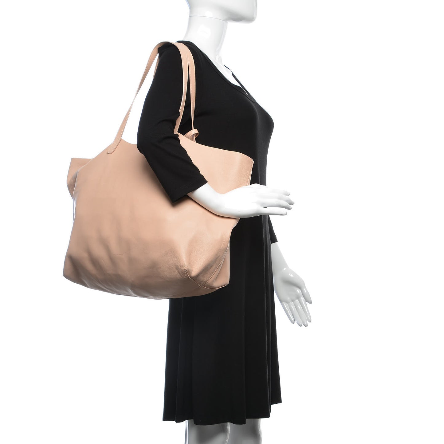 Lambskin Oversized Tote Rosa