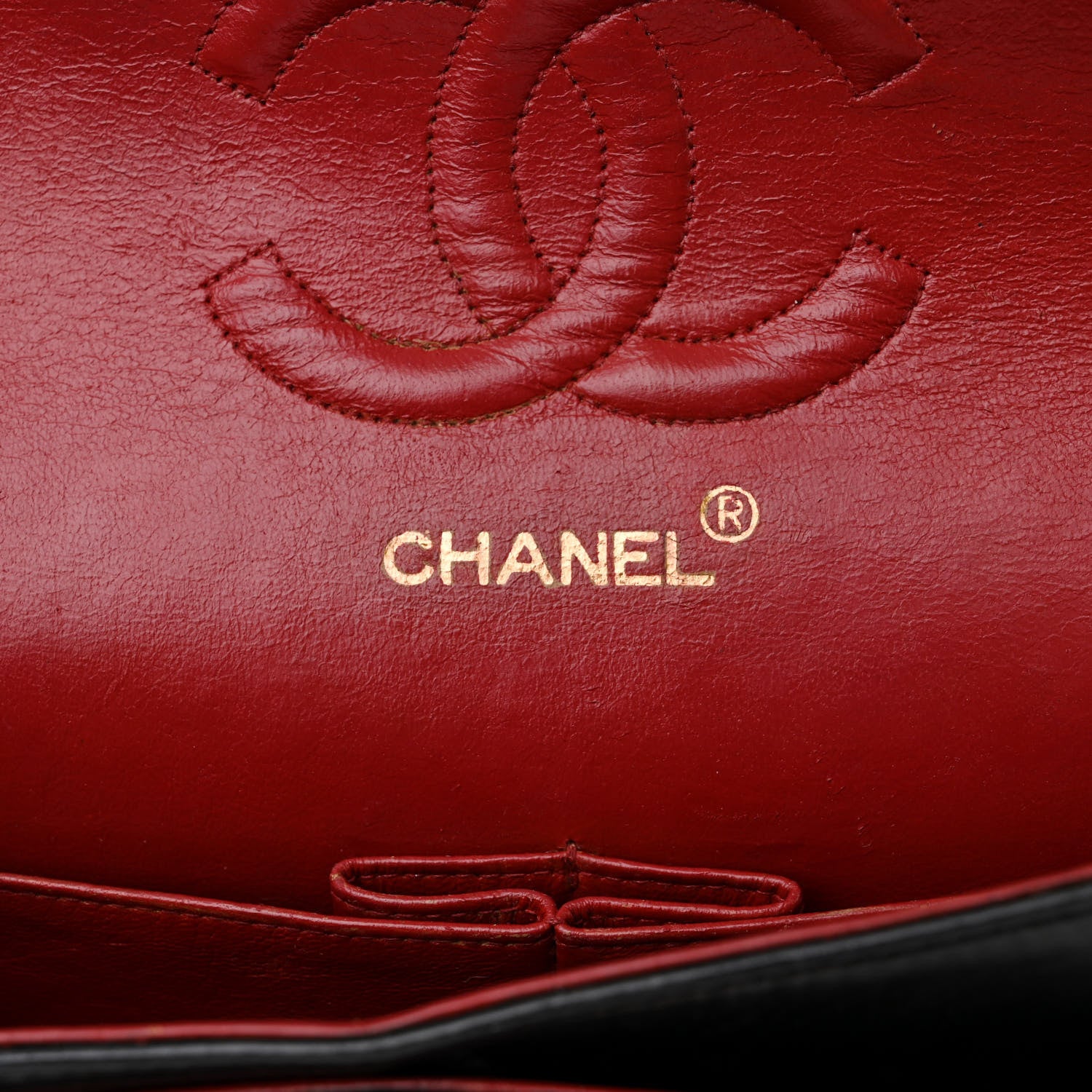 Chanel Lambskin Quilted Medium Double Flap Black 7 of 16