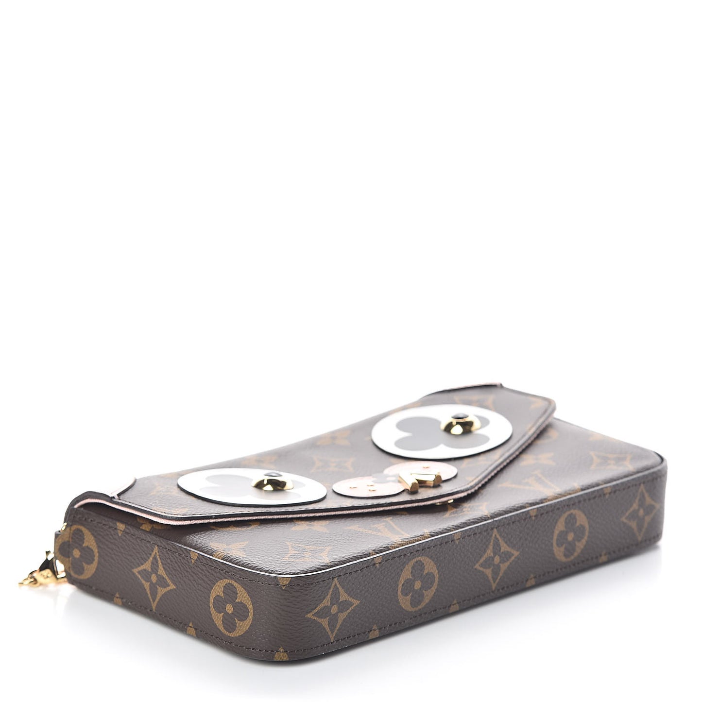 Monogram Valentine Dog Pochette Felicie Chain Wallet