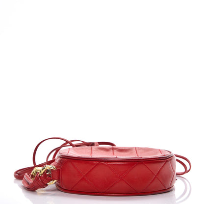 Chanel Lambskin Quilted Tassel Shoulder Bag Red 4 of 10