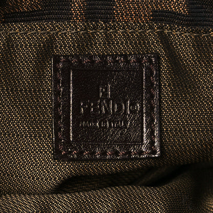 Fendi Zucca Mini Half Moon Baguette Tobacco 6 of 10