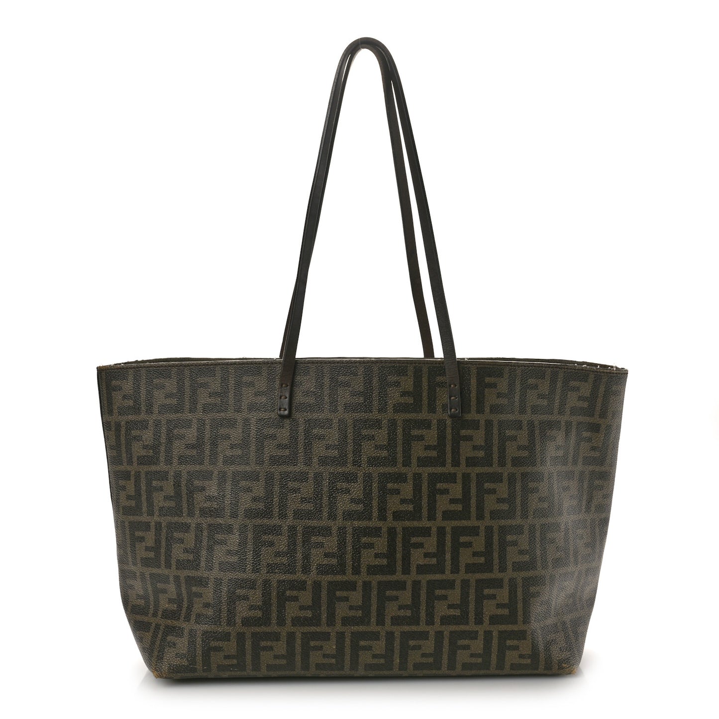 Zucca Spalmati Medium Roll Tote Tobacco Moro