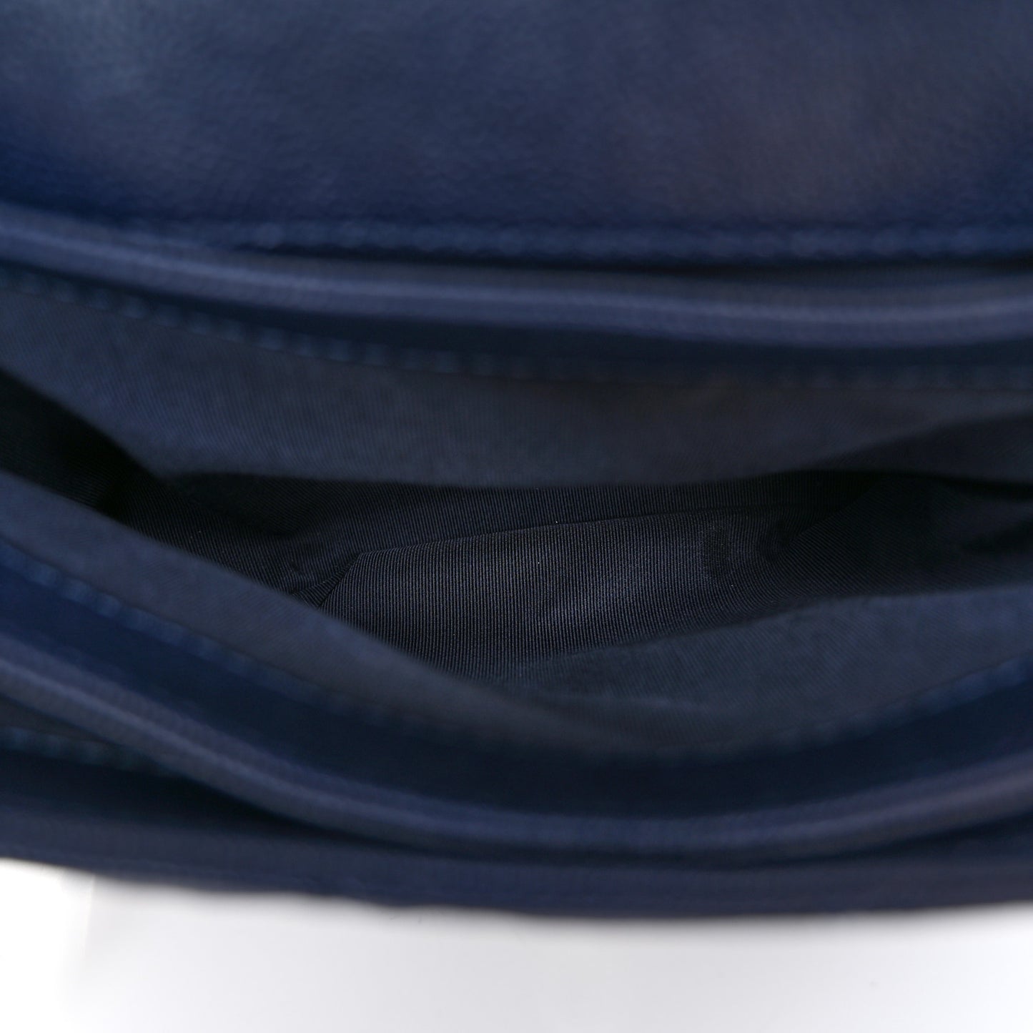 Caviar Quilted Small Urban Companion Flap Navy