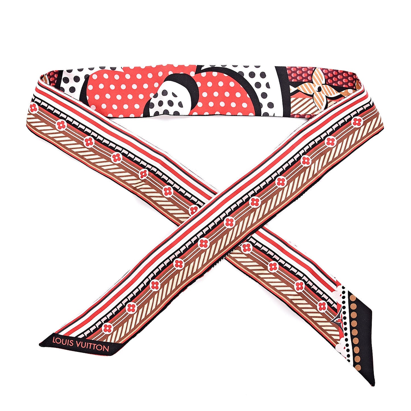 Silk Pop Monogram BB Bandeau Rouge