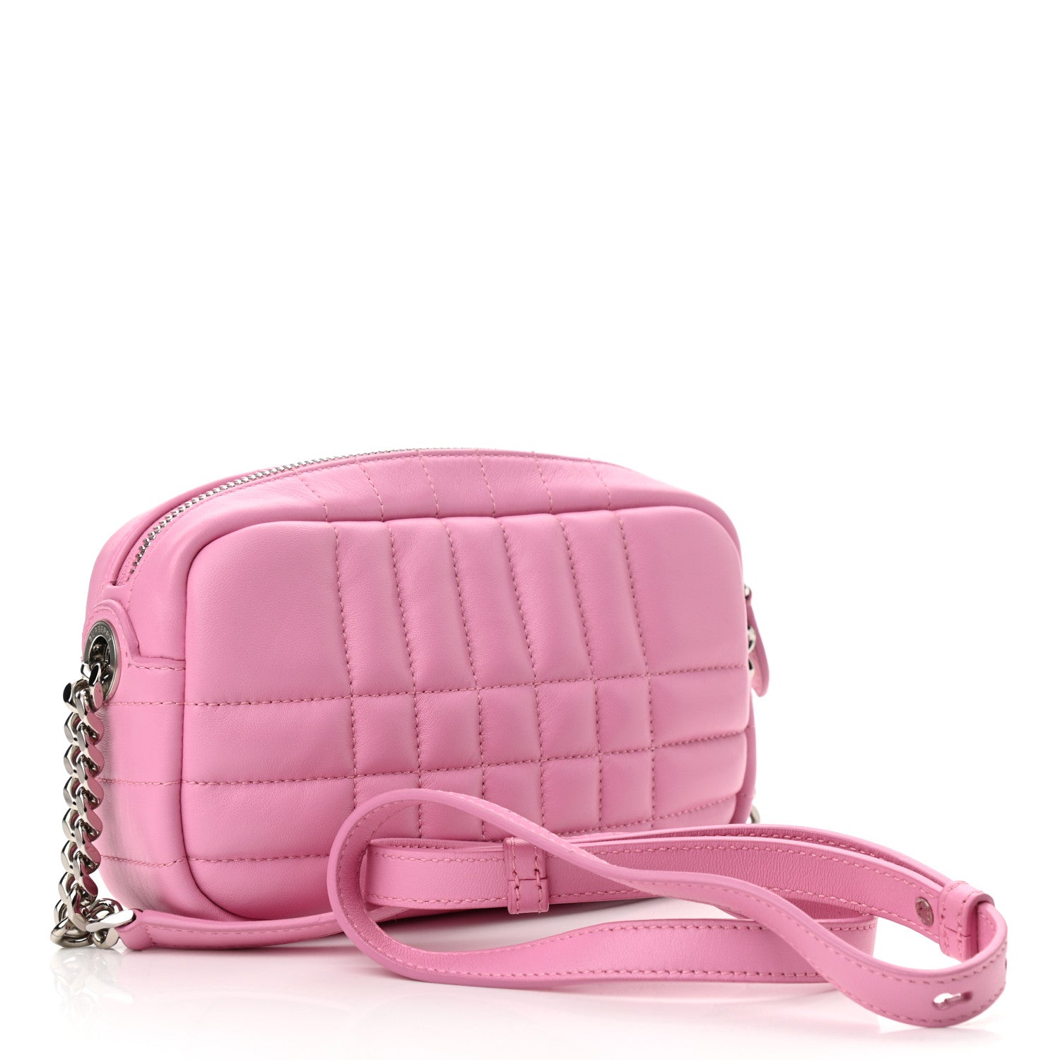Burberry Lambskin Quilted Mini Lola Camera Bag Primrose Pink 4 of 9