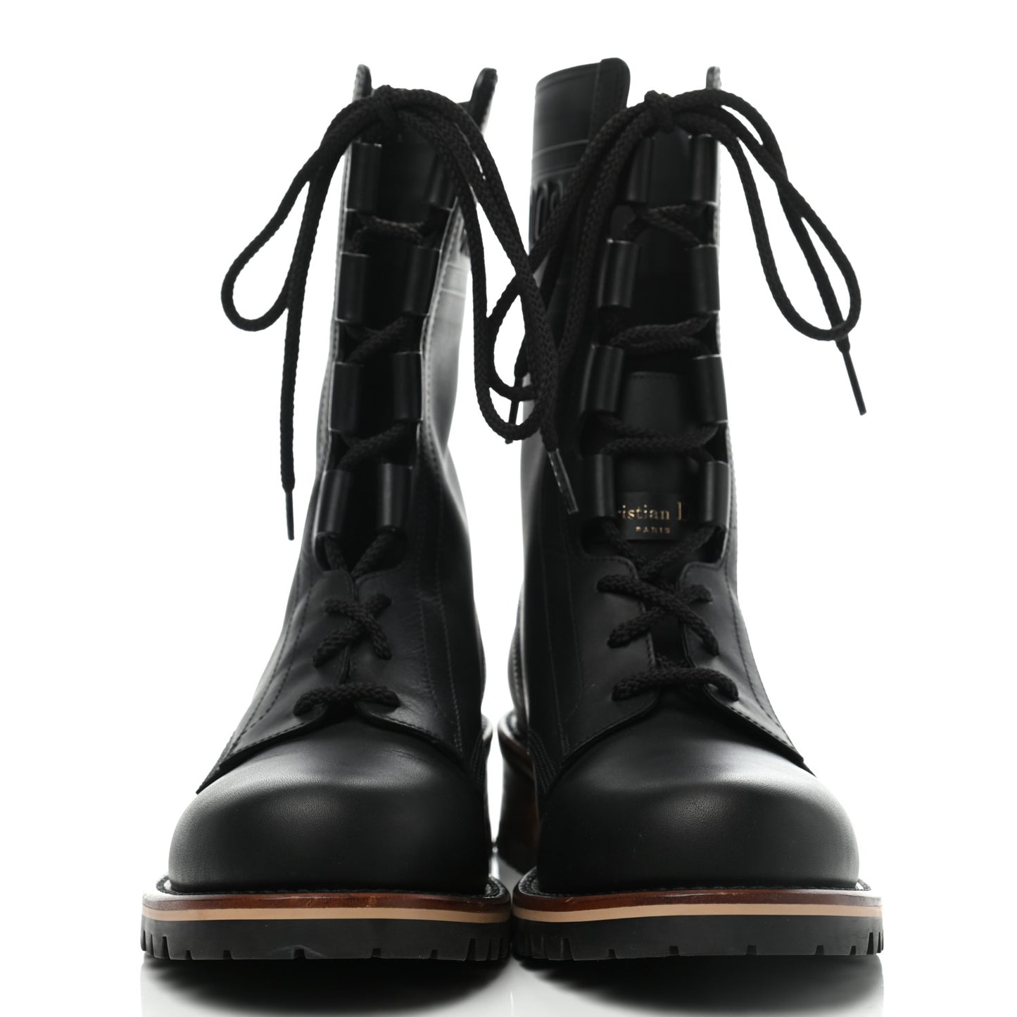 Calfskin Dior Quest 35mm Hiking Boots 38 Black