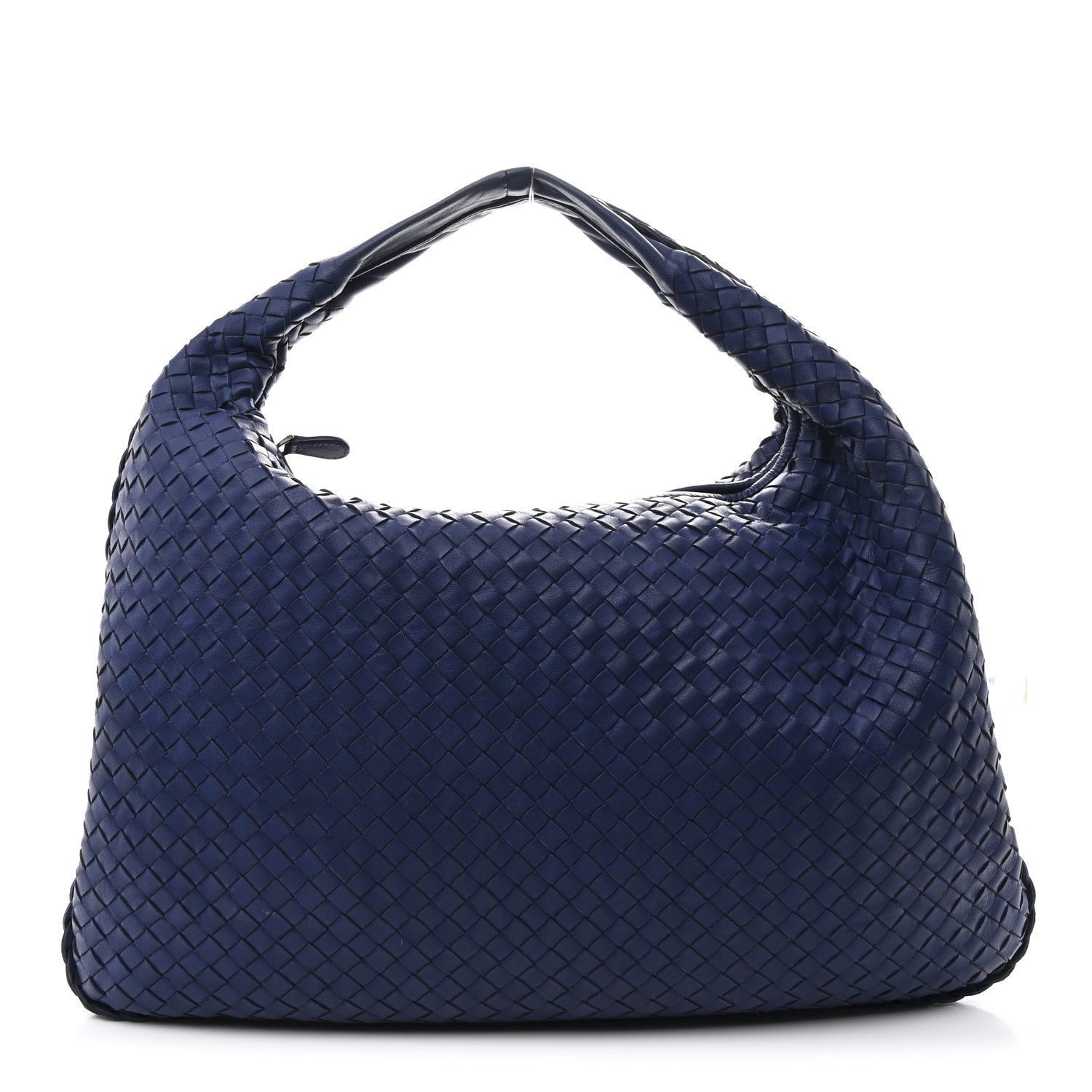 Bottega Veneta Nappa Intrecciato Large Veneta Hobo Baltic Blue 1 of 11