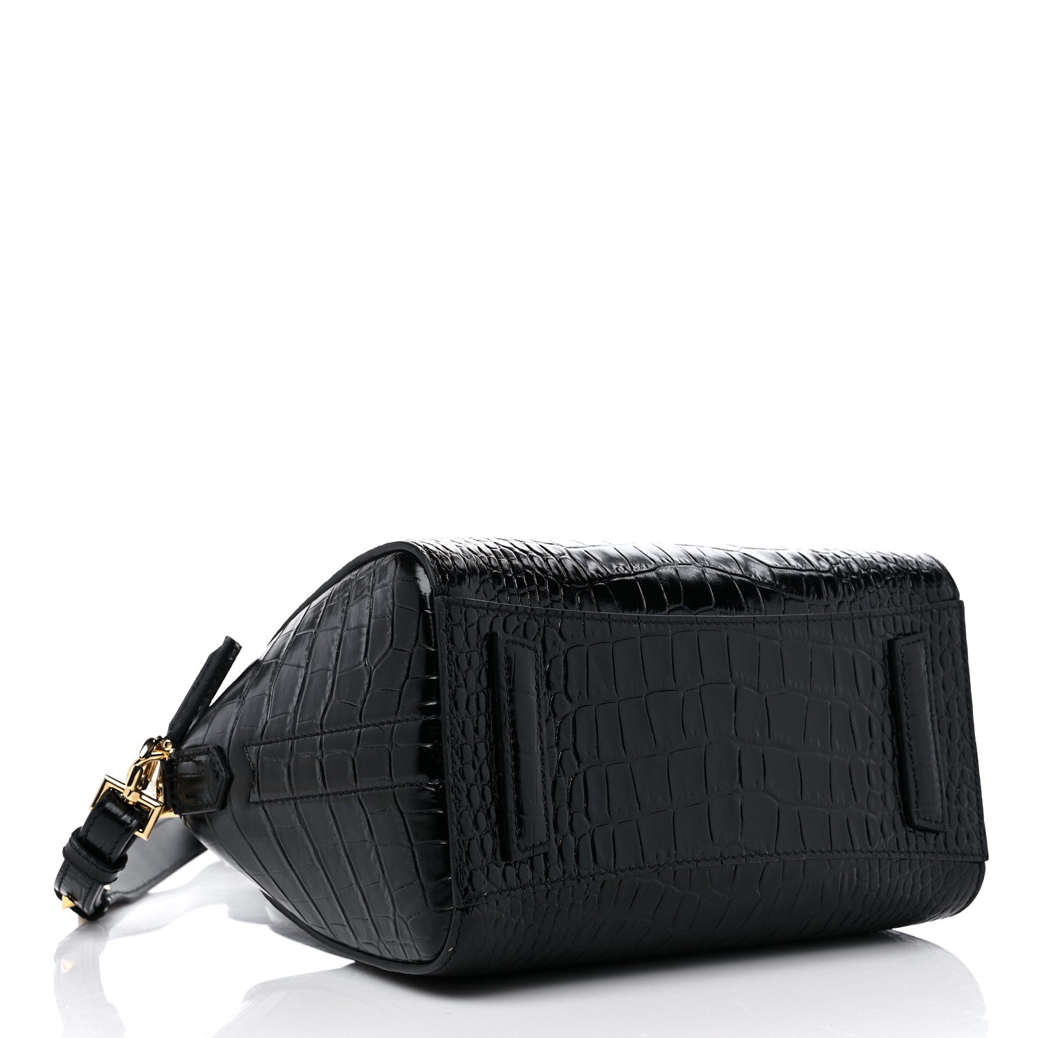 Givenchy Calfskin Crocodile Embossed Mini Antigona Black 4 of 8