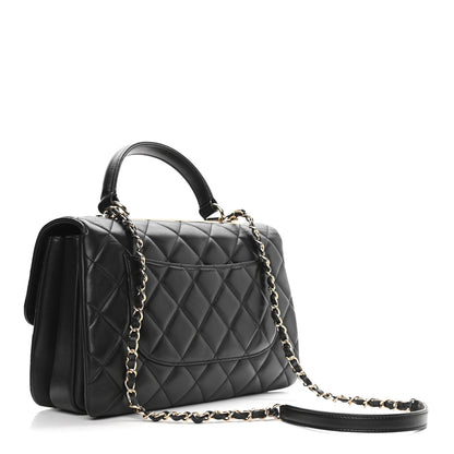 Chanel Lambskin Quilted Medium Trendy CC Flap Dual Handle Bag Black 3 of 9