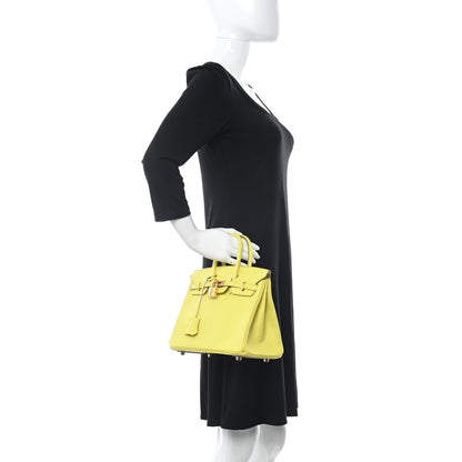 Hermes Epsom Birkin 25 Lime 2 of 11