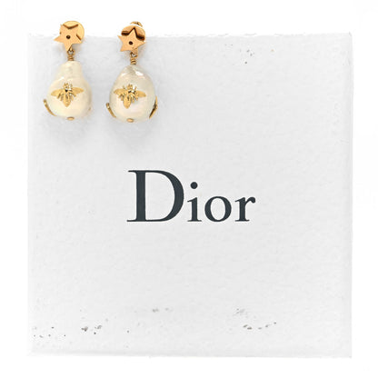 Christian Dior Pearl Star Earrings Gold 5 of 5