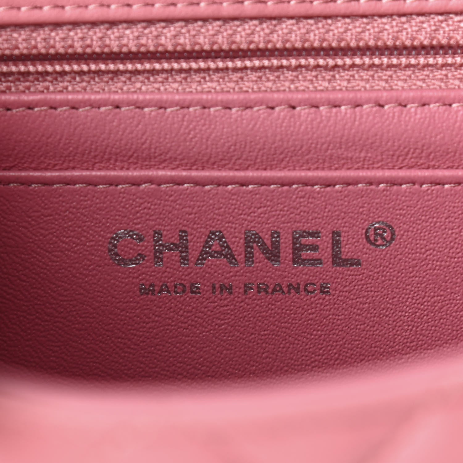 Chanel Lambskin Quilted Mini Rectangular Flap Pink 6 of 9