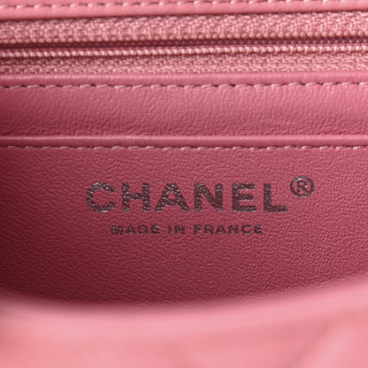 Chanel Lambskin Quilted Mini Rectangular Flap Pink 6 of 9