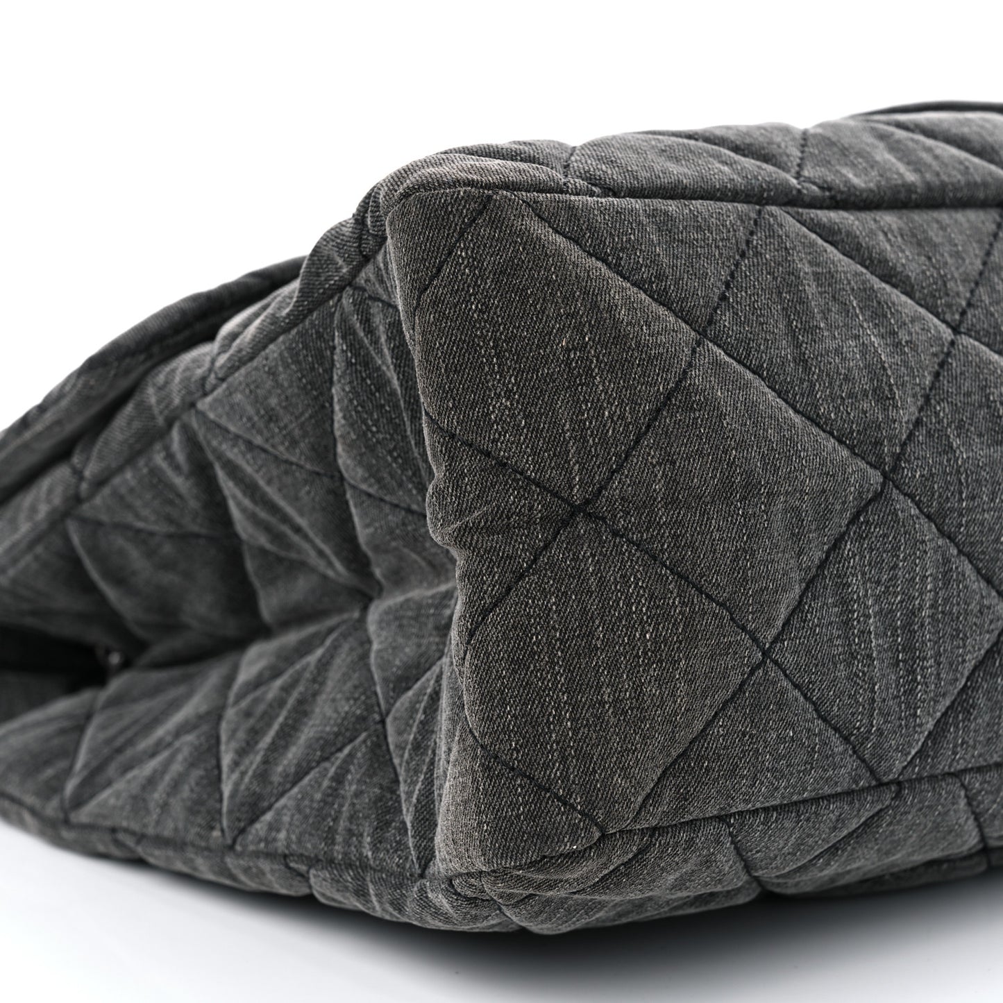 Denim Quilted XXL Reissue Flap Grey