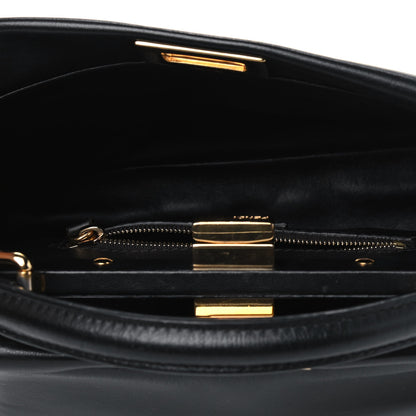 Fendi Nappa Mini Peekaboo Iconic Satchel Black 4 of 11
