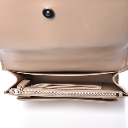 Saint Laurent Calfskin Monogram Sunset Chain Wallet Dark Beige 5 of 9