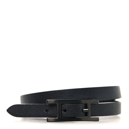 Hermes Epsom Behapi Double Tour Bracelet Black 1 of 5