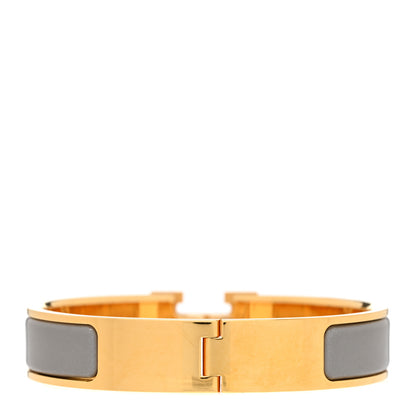 Hermes Enamel Narrow Clic Clac H Bracelet PM Marron Glace 3 of 4