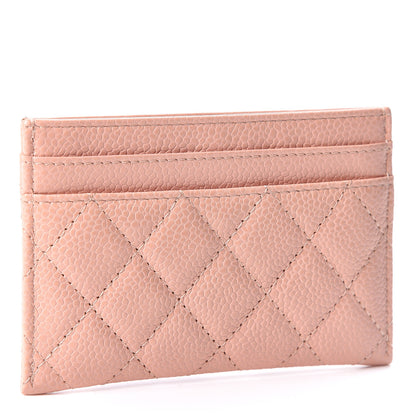 Chanel Caviar Quilted Boy Card Holder Light Pink 2 of 10