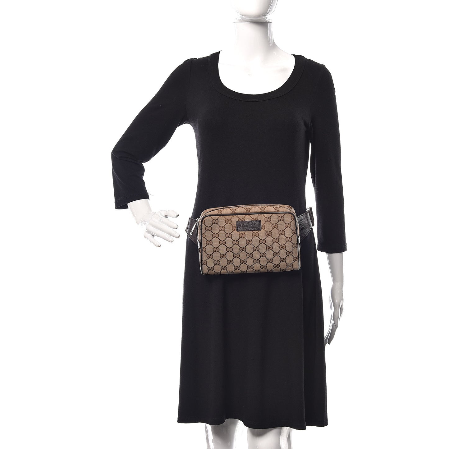 Monogram Belt Bag Dark Brown