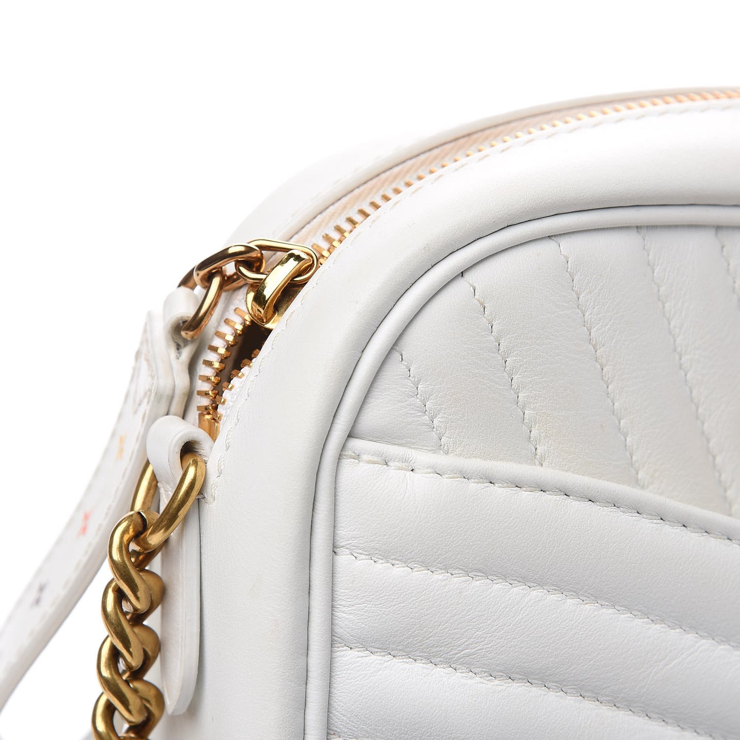 Calfskin New Wave Camera Bag White