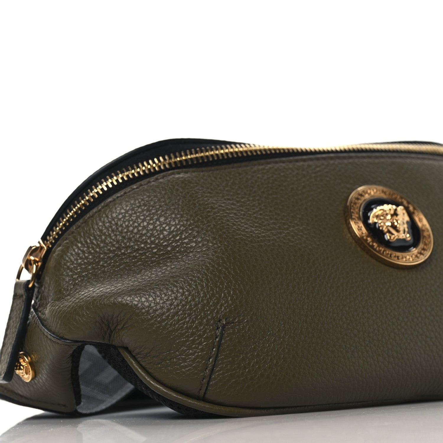 Versace Grainy Calfskin Medea Belt Bag Khaki 8 of 9
