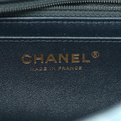 Chanel Washed Denim Quilted Mini Rectangular Flap Blue 6 of 11