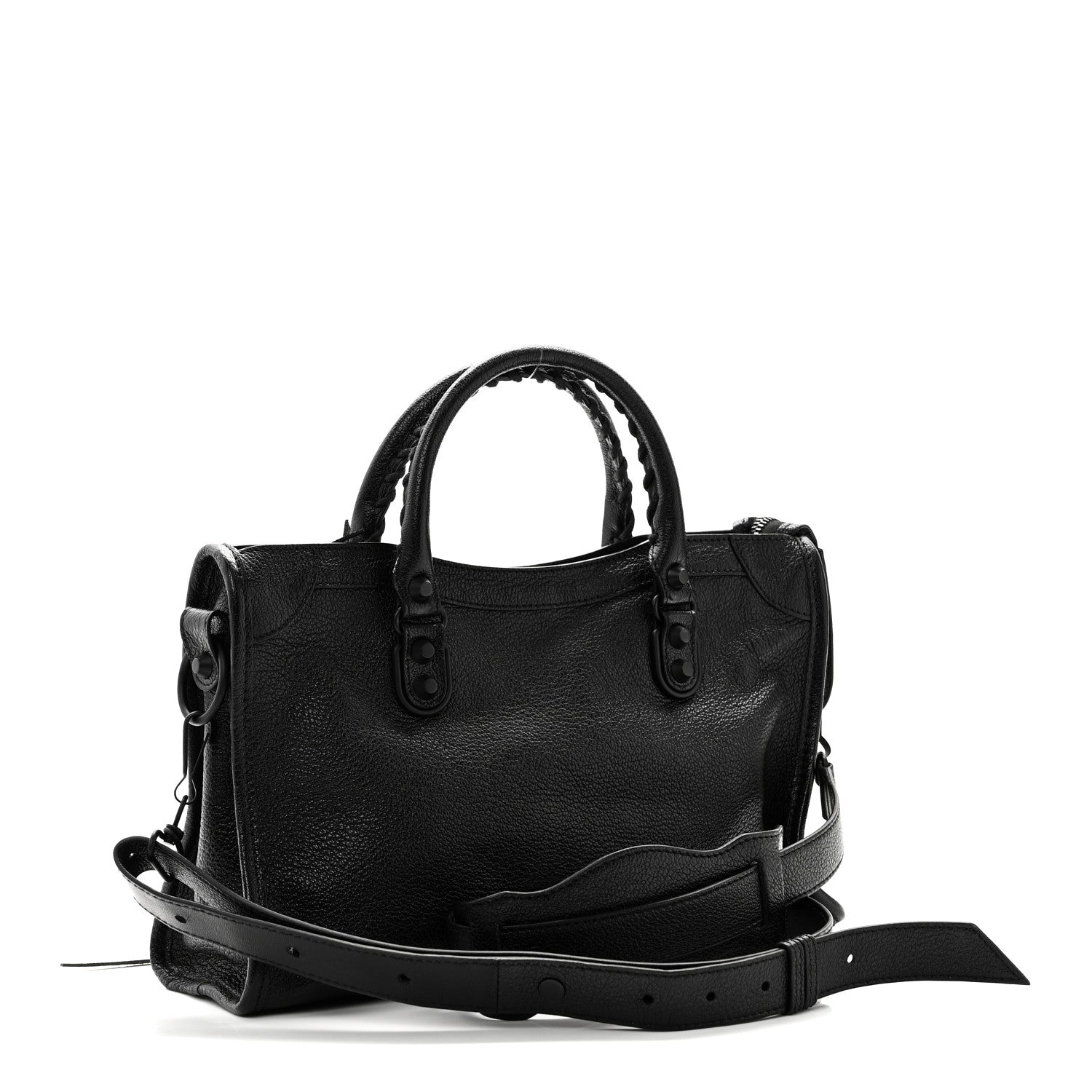 Balenciaga Chevre Black Metallic Edge Hardware S City Black 3 of 10