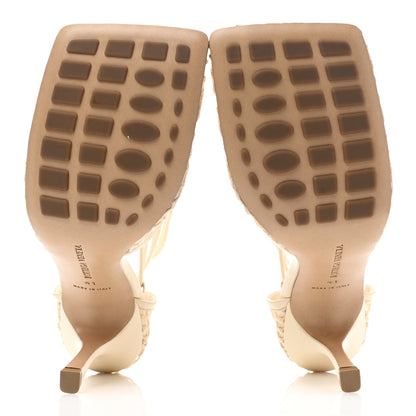 Bottega Veneta Mesh Nappa Stretch Ankle Tie Sandals 41 Toile 5 of 8