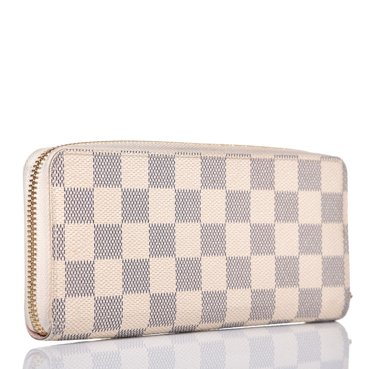 Damier Azur Clemence Wallet Rose Ballerine