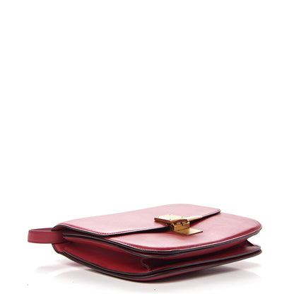 Celine Box Calfskin Medium Classic Box Flap Bag Red 3 of 18