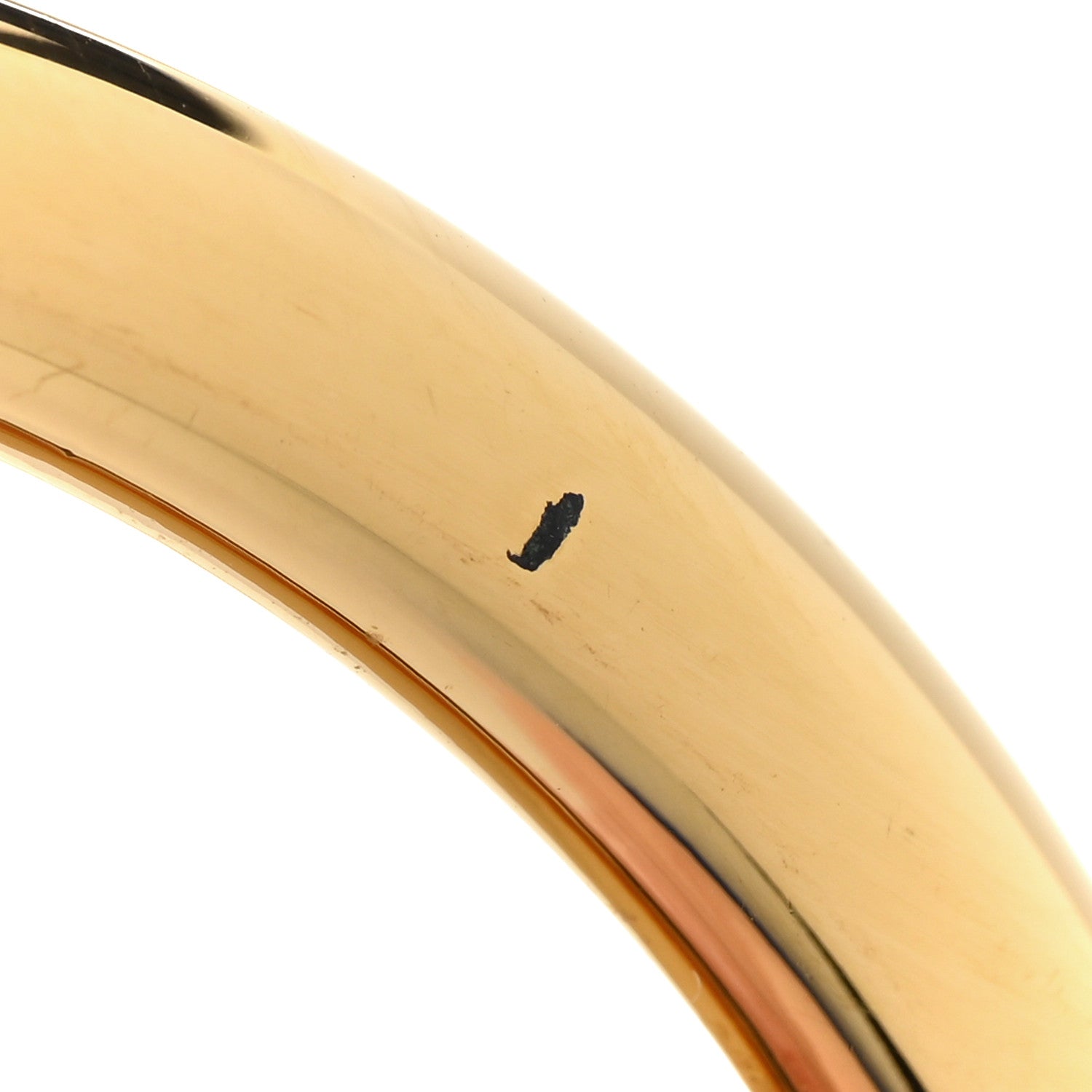 Louis Vuitton Metal Louise Hoop Earrings Gold 5 of 6