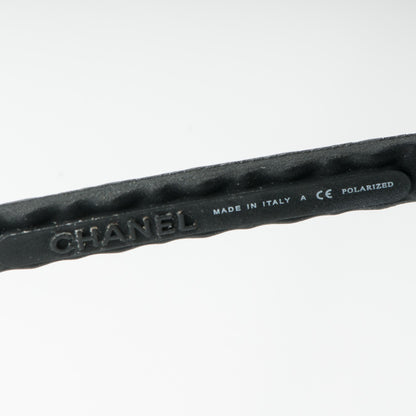 Chanel Polarized Aviator Sunglasses 4204-Q Black 5 of 9