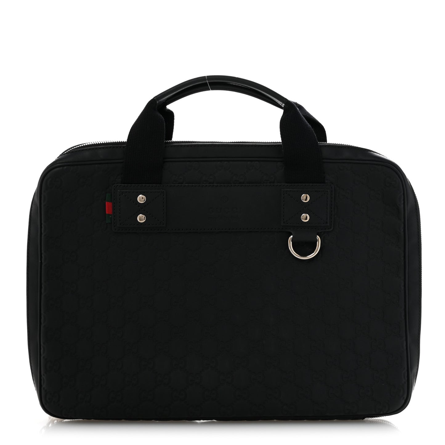 Rubber Guccissima Laptop Briefcase Black