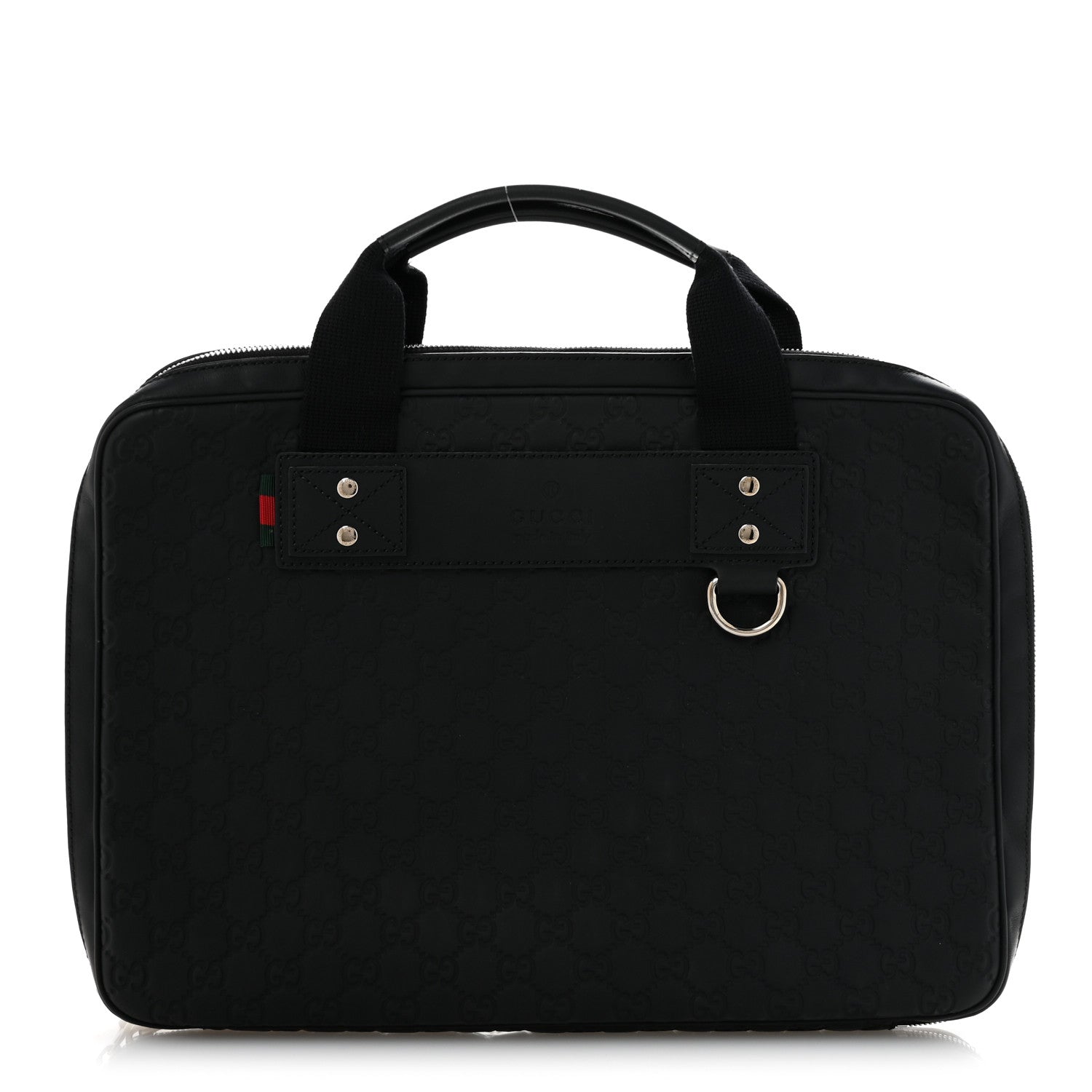 Gucci Rubber Guccissima Laptop Briefcase Black 1 of 13