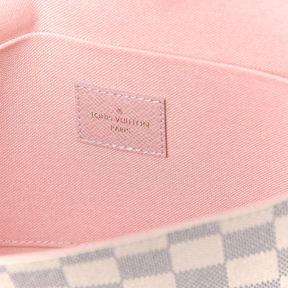 Louis Vuitton Damier Azur Pochette Felicie Chain Wallet Rose Ballerine 8 of 10