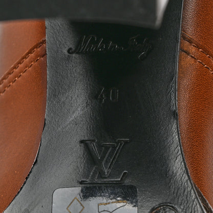 Louis Vuitton Calfskin Monogram Star Trail Ankle Boots 40 Cognac 8 of 10