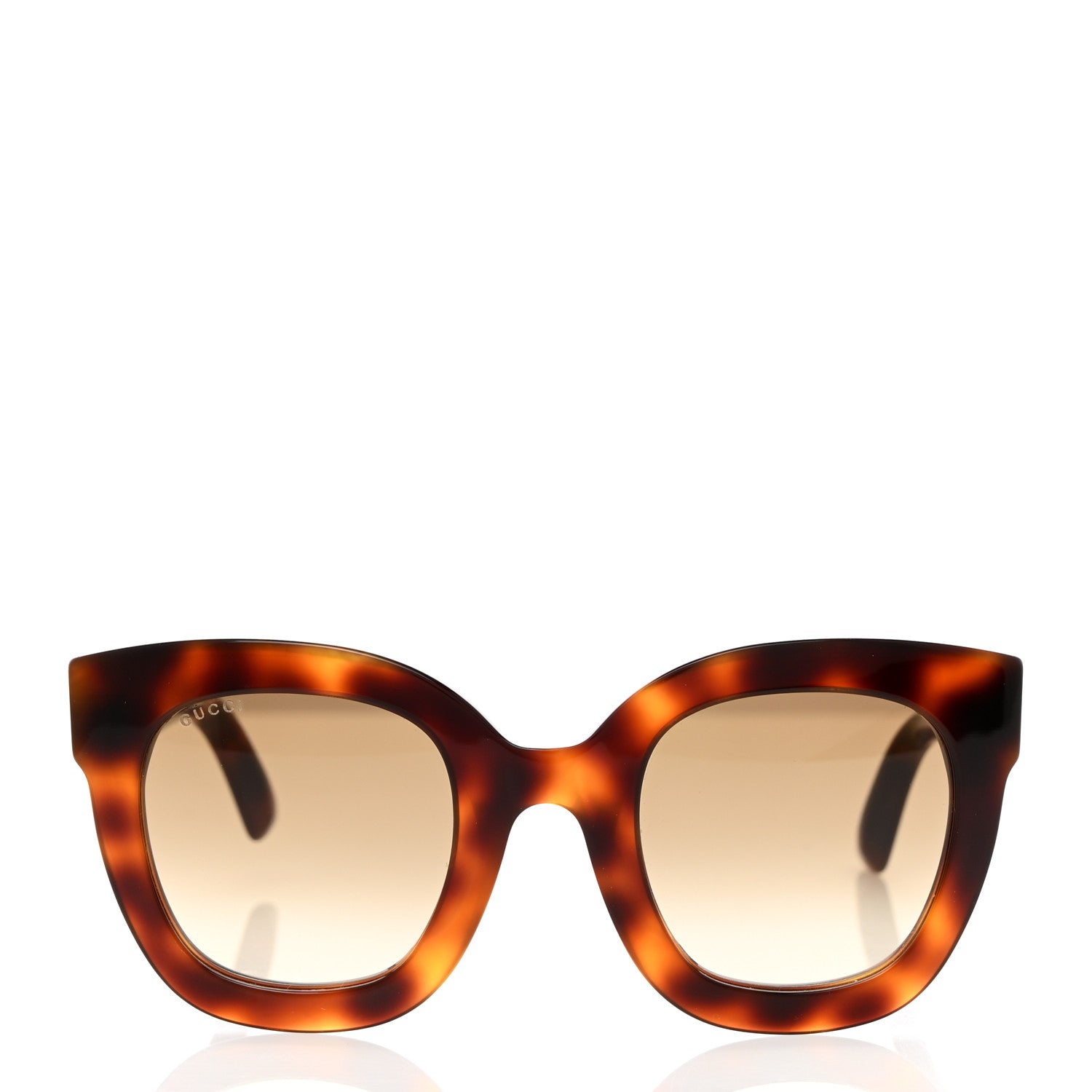 Gucci Round Frame Star Sunglasses GG0208S Tortoise 2 of 8